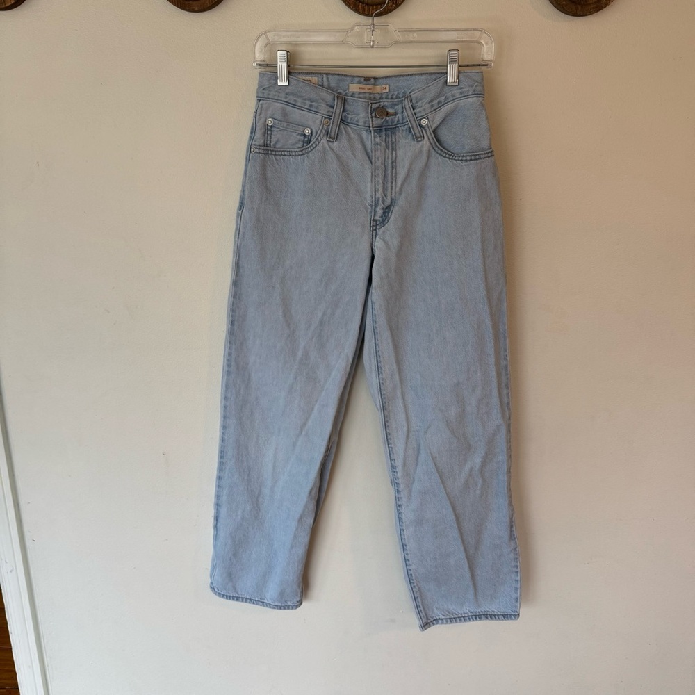 Levi’s baggy dad jeans light wash baggy size 24